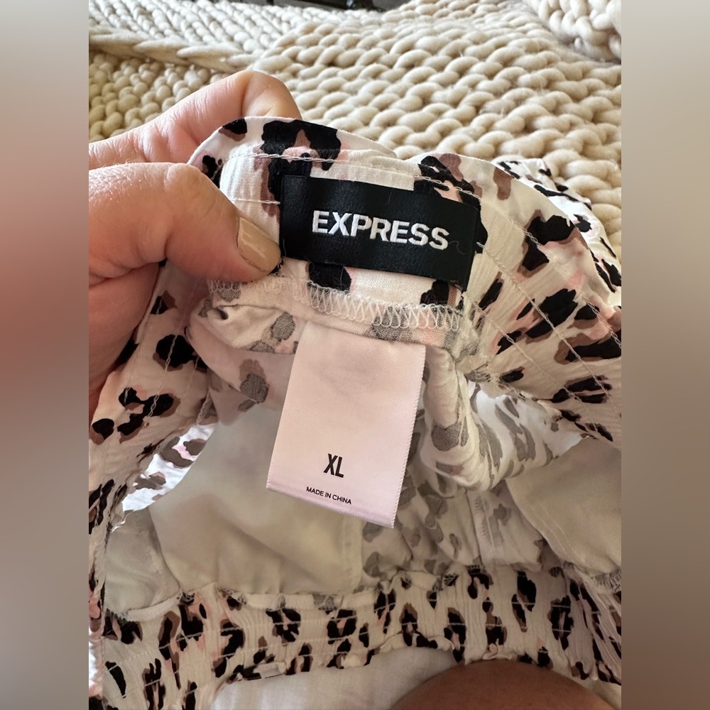 Express High Waisted Drawstring Shorts - Picture 2 of 3